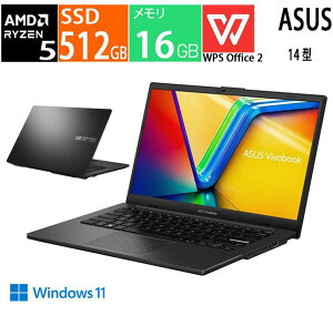 �V�i �G�C�X�[�X ASUS �m�[�g�p�\�R��/Vivobook Go 14/14�^/Ryzen 5 7520U/������ 16GB/SSD 512GB/Windows 11 Home/WPS Office 2 Standard Edition/�~�b�N�X�u���b�N E1404FA-EB089W