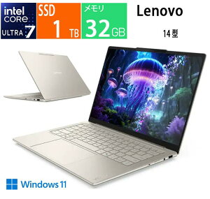 �V�i LENOVO�b���m�{�W���p�� �m�[�g�p�\�R�� Yoga Slim 7i Aura Edition Gen10 �V�[�V�F�� 83JX0051JP Copilot+ PC /14.0�^ /Windows11 Home /intel Core Ultra 7 /�������F32GB /SSD�F1TB /2025�N5�����f��