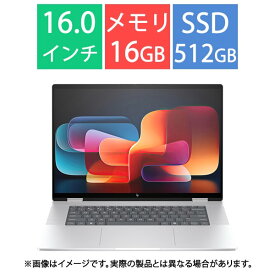 HP ノートパソコン HP Envy x360 16-ac0000TU 9W677PA-AAAA [グレイシャーシルバー] インテル Core Ultra 5 プロセッサー 125U（最大4.30GHz、インテル スマート・キャッシュ 12MB） メモリ：16GB 6400MHz、LPDDR5 SSD：512GB PCIe Gen4 NVMe M.2 Windows 11 Home 展示品