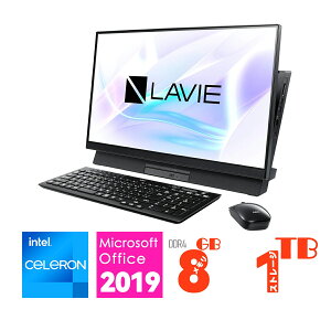 Vi NEC 23.8^ LAVIE Desk All-in-one DA370/CUS01 PC-DA370CUS01 Ce Celeron 4205U(Whiskey Lake) F8GB HDDF1TB fXNgbvp\R,PC Windows 10 Home 64bit Wi-Fi WebJEDVD Office2019