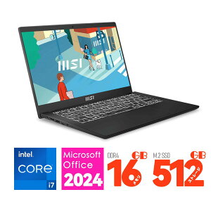 Vi MSI m[gp\R 14 ^(C`) Modern-14-C13M-5038JP [NVbNubN] 13 Ce Core i7 1355U(Raptor Lake) 10RA :16GB(DDR4) Xg[W:M.2 SSDF512GB Windows 11 Home Wi-Fi 6 windows11wifi6 
