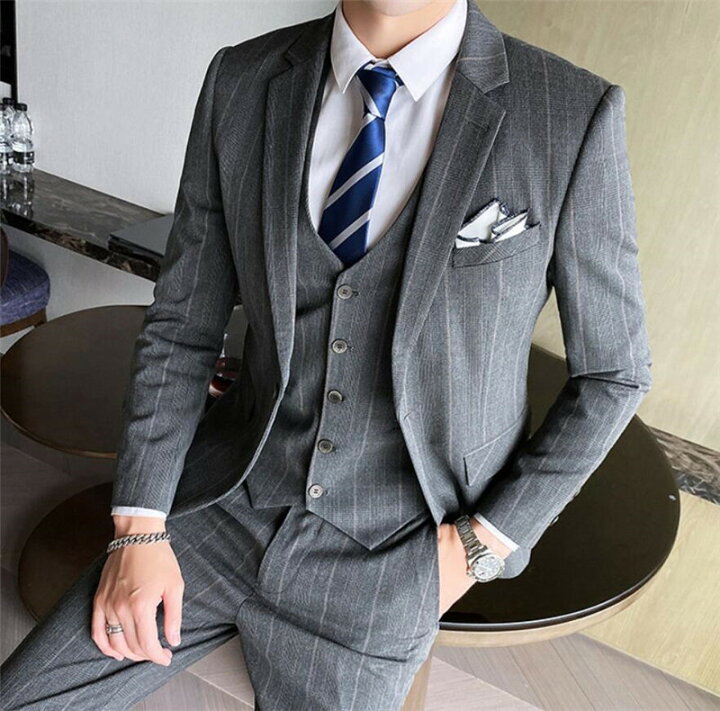 人気ブラドン 特価 スリーピーススーツ メンズ スーツセットアップ グレンチェック柄 スリムスーツ 入学式 卒業式 結婚式 二次会 パーティー Fucoa Cl