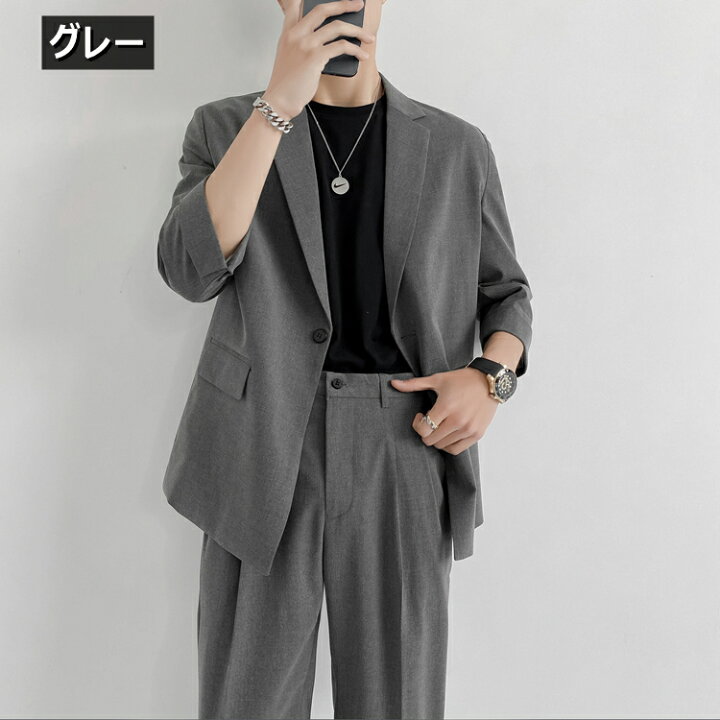 楽天市場】セットアップ メンズ スーツ メンズスーツ 上下セット 防 