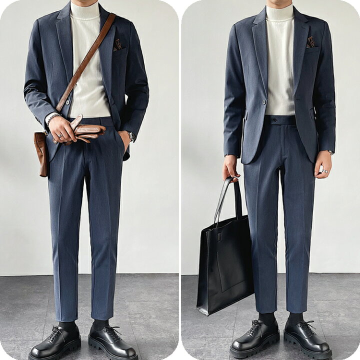 楽天市場 スーツ メンズ スリム セットアップ 秋冬 無地 オシャレ カジュアルスーツ ウェストゴム ジャケパン 2ピーススーツ 大きいサイズ 細身 スタイリッシュ 上下セット おしゃれ 結婚式 二次会 紳士服 通勤 結婚式 入学式 卒業式 送料無料 Ryoukou楽天市場店 楽天市場 スーツ メンズ スリム セットアップ 秋冬 無地 オシャレ カジュアルスーツ ウェストゴム ジャケパン 2ピーススーツ 大きいサイズ 細身 スタイリッシュ 上下セット おしゃれ 結婚式 二次会 紳士服 通勤 結婚式 入学式 卒業式 送料無料 Ryoukou楽天市場店