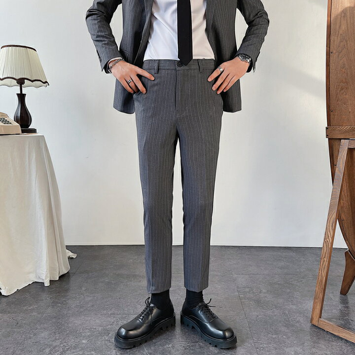 楽天市場 スーツ メンズ スリムスーツ ビジネススーツ 2点セットアップ オシャレ ストライプ柄 カジュアル ノータック ジャケパン 2ピーススーツ 大きいサイズ 結婚式 パーティー 二次会 紳士服 メンズファッション オールシーズン 春 秋冬 送料無料 Ryoukou楽天市場店 楽天市場 スーツ メンズ スリムスーツ ビジネススーツ 2点セットアップ オシャレ ストライプ柄 カジュアル ノータック ジャケパン 2ピーススーツ 大きいサイズ 結婚式 パーティー 二次会 紳士服 メンズファッション オールシーズン 春 秋冬 送料無料 Ryoukou楽天市場店