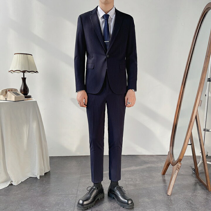 楽天市場 スーツ メンズ スリムスーツ ビジネススーツ 2点セットアップ オシャレ ストライプ柄 カジュアル ノータック ジャケパン 2ピーススーツ 大きいサイズ 結婚式 パーティー 二次会 紳士服 メンズファッション オールシーズン 春 秋冬 送料無料 Ryoukou楽天市場店 楽天市場 スーツ メンズ スリムスーツ ビジネススーツ 2点セットアップ オシャレ ストライプ柄 カジュアル ノータック ジャケパン 2ピーススーツ 大きいサイズ 結婚式 パーティー 二次会 紳士服 メンズファッション オールシーズン 春 秋冬 送料無料 Ryoukou楽天市場店