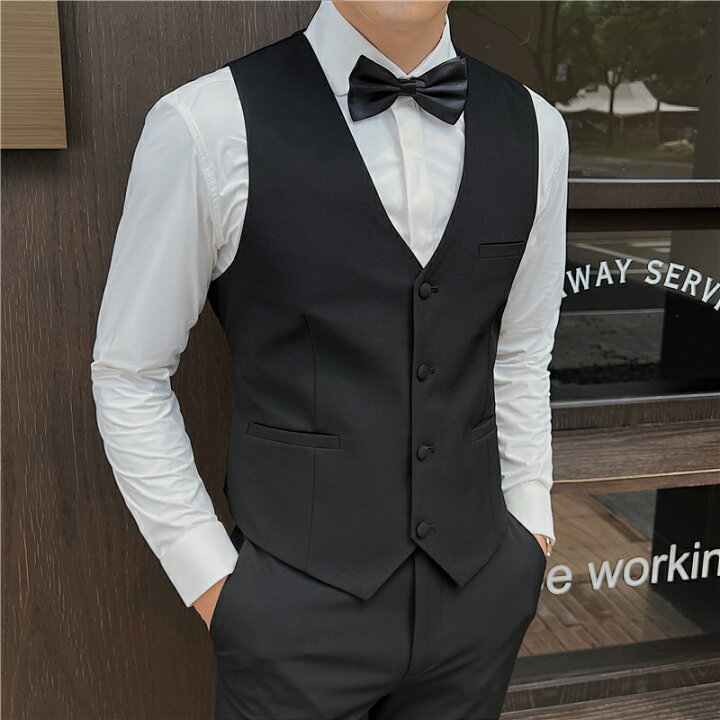 楽天市場】スーツ メンズ スリーピース タキシード 礼服 セレモニー 