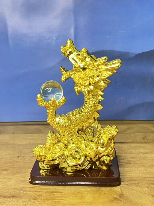 楽天市場】龍馬【昇り龍 大】五本爪金龍 辰 風水 縁起物 置物 装飾品 