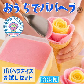 ババヘラアイス お試しセット 秋田名物 ババがつくるババヘラアイス を ご自宅で楽しめます 自分で作る 家族で 楽しめるから贈り物や 御歳暮 御中元 にも大人気 秋田の風物詩 贈答品 記念日 冷凍便 でお届けします