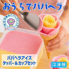 ババヘラアイス タッパとバラ盛りセット 両方楽しめる よくばりセット 秋田名物 ババがつくるババヘラアイス を ご自宅で楽しめます 自分で作る 家族で 楽しめるから贈り物や 御歳暮 御中元 にも大人気 秋田の風物詩 贈答品 記念日 冷凍便 でお届けします