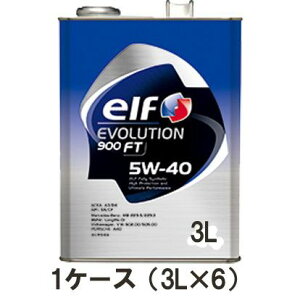 Ki elf Gt EVOLUTION 900 FT 5W-40 5W40 3L 1P[Xi3L×6j SN CF ^[{ RzCGW A B [bp Y