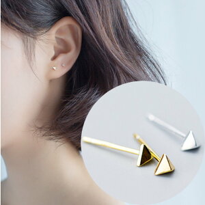 ピアス トライアングル つけっぱなし 小さい 極小 シンプル 軟骨 金属アレルギー シルバー 小さめ ミニ シルバー925 アレルギー対応 20G 仕事用 小さいピアス 極小ピアス つけっぱなしピアス