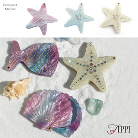 Tippi ティッピ コンパクトミラー Starfish スターフィッシュ ヒトデ 手鏡 ハンドミラー