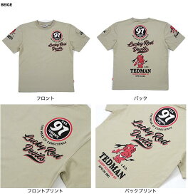 テッドマン 抜染TシャツTDSS-509『ロゴデザイン』
