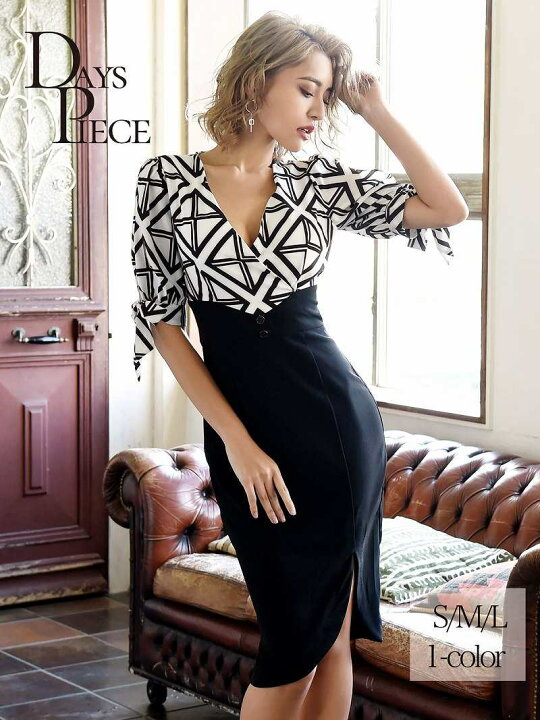 楽天市場 韓国 ドレス キャバ キャバワンピ パーティードレス 膝丈 ランキング1位 カシュクール モノトーン ワンピース 小さいサイズ あす楽 二次会 おしゃれ ファッション レディース 派手 黒 目立つ 人気 送料無料 セクシー エロ Xs 小さい Rselect