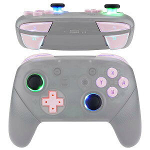 eXtremeRate Nintendo Switch Pro�R���g���[���[�ɑΉ��pLED�L�b�g���i�A�}���`�J���[�����T���X�e�B�b�ND-pad ABXY ZR ZL LR�N���V�b�N�V���{���L�[DTFSLED�L�b�g-9�F�̃��[�h6�̃G���ADIY�I�v�V
