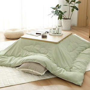 こたつ布団 正方形 単品185×185cm 【雲】キルティング 保温蓄熱 リバーシブル ピーチスキン加工 綿ズレ防止 吸湿発熱 こたつふとん ふわふわ こたつ掛け布団 洗える 抗菌防臭 火燵布団 静電気