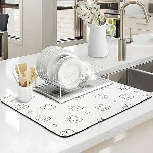 MITUKE ���؂�}�b�g �����z���}�b�g ����~�� �L�b�`�� �\�t�g �􂦂� 30*40cm �h���C���O�}�b�g �H�튣���}�b�g �ۂ߂Ď��[ �X�|���W���C�v �R�� ���L ������ �ϖ��� �u�M �������ȒP (�E�T