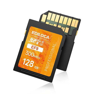 EF8 128GB SDJ[h UHS-II Class10 U3 V60 őǍ300MB/b 4K & 6K-UHD ^