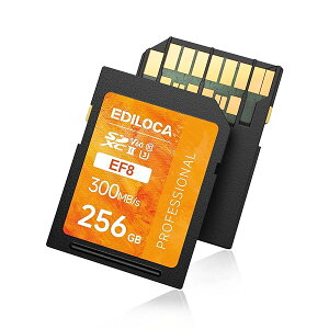 EF8 256GB SDJ[h UHS-II Class10 U3 V60 őǍ300MB/b 4K & 6K-UHD ^
