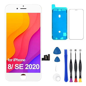 for iPhone SE 2020/SE2 tpl LCD ʌ for iPhone 8 zCg 4.7" tgpl ^b`pl C XN[ tgKX Cp[c fW^CU CH
