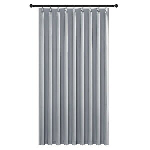 カーテン 遮光 間仕切りカーテン 断熱 1枚 幅150 200cm丈 ライトグレー フック付き 寝室用 リビング 間仕切り 目隠し 防音