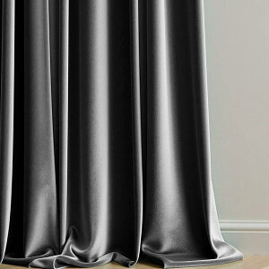 カーテン 遮光 断熱 ベルベッド生地 200cm丈 2枚組 グレー フック付き 寝室用 リビング 目隠し 防音 間仕切りカーテン