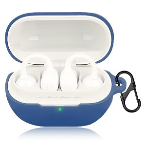 For SOUNDPEATS UU ケース カバー SOUNDPEATS UU シリコン保護ケース 充電便利 全面保護 紛失防止 滑り止め 軽量 キズ防止 スリム 薄型 旅行 耐衝撃 防塵-ブルー