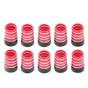 ゴルフ ソケット 10個セット フェルール セル シャフト スリーブ アイアン リシャフト (カラー:赤/白/黒)