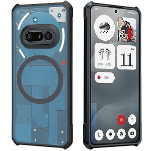 Nothing Phone 3a pP[X MagSafe Ή, \tgTPUop[ + ANobN~^[O[hGAobO ϐkی, MagsafeubN