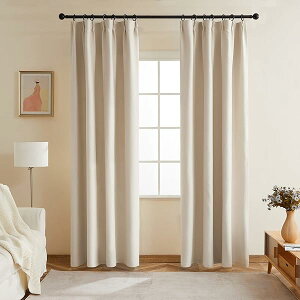 カーテン 遮光 遮光カーテン 130cm丈 2枚組 ベージュ 無地 高密度 防音カーテン 間仕切り 断熱カーテン 厚手 カフェカーテン 既成 カーテン おしゃれ 北欧