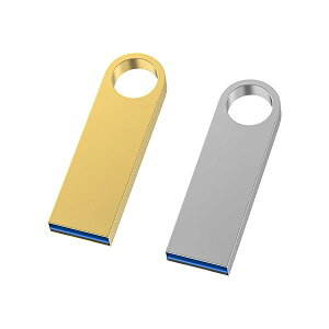 USB������128GB 2�p�b�N ���� USB 3.0 �T���h���C�u �������ꂽ���^���t���b�V���h���C�u �L�[�`�F�[���t�� USB�h���C�u PC/�R���s���[�^�[/Mac