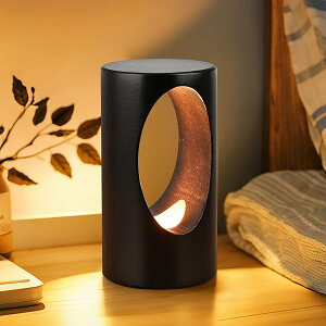 LEDの木製の電気スタンド、寝室のベッドサイドのナイトライト、創造的な家の装飾のテーブルランプ、ユニークな新築祝いのギフト