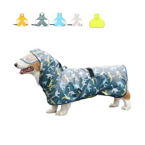 犬 レインコート 犬用傘 防水 着せやすい こーひ 完全防水 速乾ショール 梅雨対策 透明フード付きケープ 着脱簡単 防水 防雪 透湿 軽量 マジックテープ サイズ調整可能 小型犬 中型犬用 大型