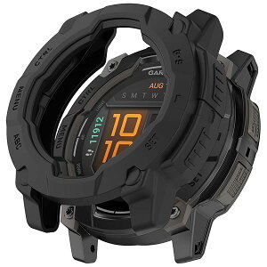 Garmin Instinct 3 50mm Ή P[X VRގ یP[X Jo[ Ռz y _ Ռh~ C菝h~ یJo[ Garmin Instinct 3 50mm p (ubN)