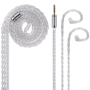 IcyMoon CzP[u 16cxPOCCƋ⃁bL_fOFC~bNX qdc 2pin 4.4mm Vo[ pP[u RlN^ E HIFICzP[u 1.2m DIY (4.4mm qdc 2Pin