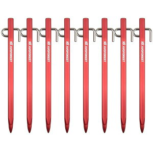 【業界初】 鍛造ペグ アルミ製 ペグ 20cm/30cm 4本/8本セット 一体成型 ステンレス製フック テントペグ 超軽量 高強度 錆びにくい テント用 タープ用 アウトドア/キャンプ 用品 岩場 砂浜 砂利