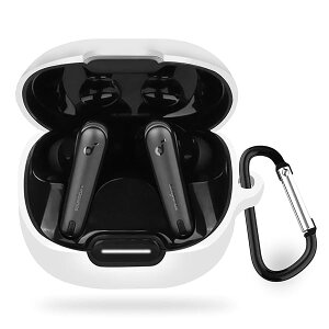 For Anker Soundcore Liberty 4 NC �P�[�X �V���R���P�[�X ���[�J�o�[�ی�P�[�X �ϏՌ��� �����h�~�ی� ���E�ȒP �j�����p �����[�d�\ �h�� �h�o �y��(�z���C�g)