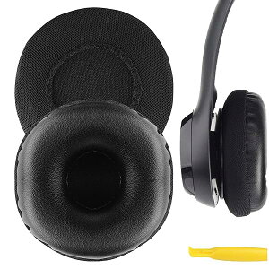 イヤーパッド QuickFit 互換性 パッド ロジクール Logitech H390/ H600/ H609/ H760 ヘッドホンに対応 パッド イヤー/イヤーカップ (プロテインレザー/ブラック)
