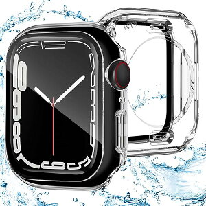 y2024ǃfz Ή AbvEHb` Jo[ 41mm IP68 hP[X 360 AbvEHb`9/8/7 P[X Apple Watch 9/8/7 P[X Ή Apple Watch Jo[ KXtB ̌^ PCf 