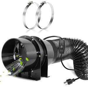�_�N�g�p���C�� 150mm, 323m3/h �h���u�[�X�p���C�� ���Ԏ�t �ی`�^�C�v �y�� �R���p�N�g ���t���ȒP �I��/�I�t�{�^���ŁA �_�N�g�z�[�X�A �N�����v