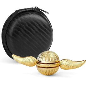 アリング Golden Fidget ステンレススチール ギアスピナー キューブ 指先 回転コマ ストレ6歳以上に適しています……
