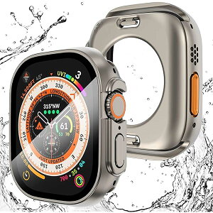 for Apple Watch P[X 360xSʖh oh jEX|[cp KXtB ̌^ apple watch p Jo[ 360t{fBh AbvEHb` P[X Apple Watch Series9/8/7 41mm