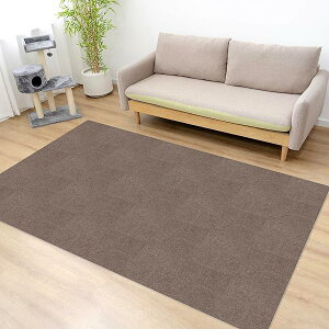 タイルカーペット 二層構造ボリューム ジョイントマット 厚手5mm 30×30cm 30枚 犬 すべり止めマット ハサミでカット可 フロアマット ずれない 洗える 床保護 保温 設置簡単 床暖房対応 子供や