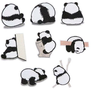 8Pcs hイpb` ACڒ AbvP hJ by  p_  DIY C \t Dt Panda  lCZbg ̎q j̎q l AobOAXq̑