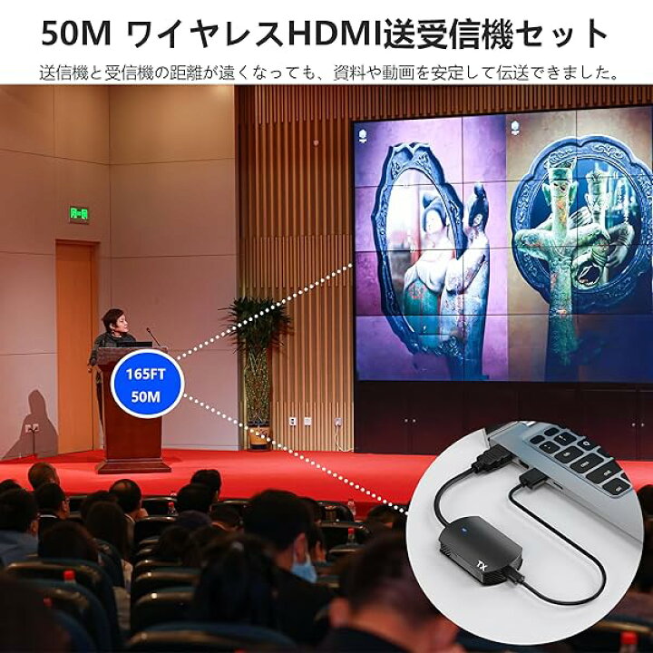 楽天市場】HDMI 無線 ワイヤレスHDMI 送受信機セット HDMI 無線化 HDMI 