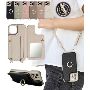 for ��phone15pro�Ή� �P�[�X �V�����_�[ 15 pro �J�[�h ���[ �X�g���b�v �t�� �����O ���C���X�g�[