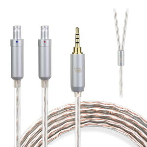 okcsc JBX �w�b�h�z���P�[�u�� HD800 ���P�[�u�� �C���z���E�w�b�h�z���p SENNHEISER�p HD800S�EHD820�ED1000�ɓK�� OFC 4�c ����1.5m 2.5mm