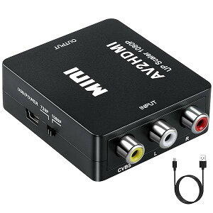 RCA HDMI �ϊ� �R���o�[�^�[ AV to HDMI�ϊ��A�_�v�^�[ AV2HDMI USB�P�[�u���t�� �����]�� 1080/720P�؂�