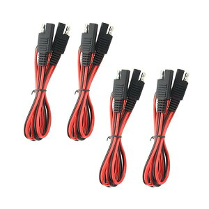 4�{�Z�b�g SAE - SAE �����P�[�u�� �N�C�b�N�f�B�X�R�l�N�g���C���n�[�l�X 18AWG 1M SAE�R�l�N�^